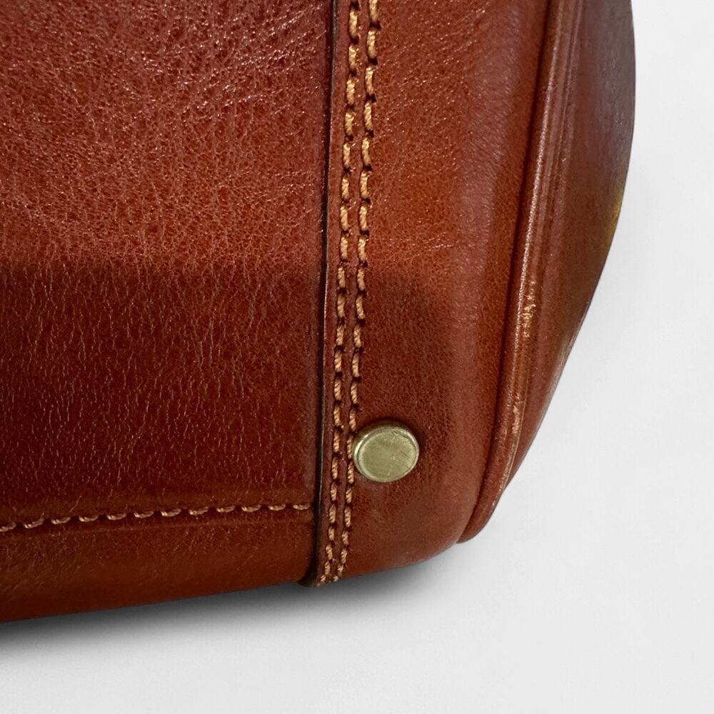 Gianni Conti - Italian leather Gladstone bag, Italian leather & retro hardware - Picture 7 of 14